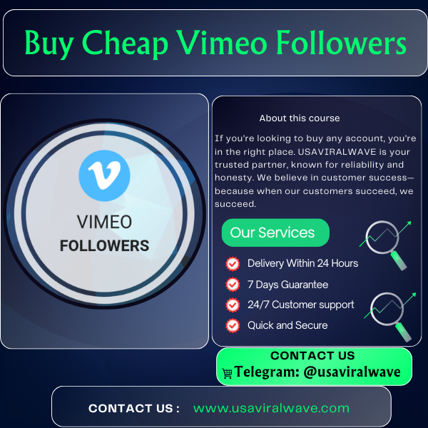Buy Cheap Vimeo Followers