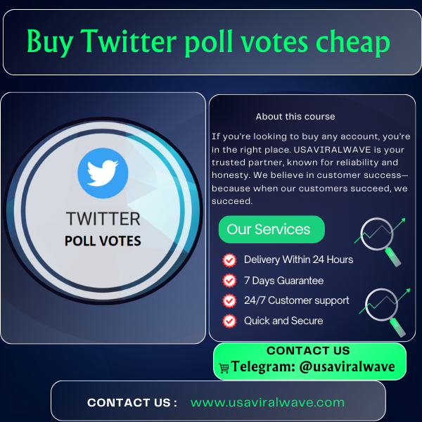 Buy Twitter poll votes cheap
