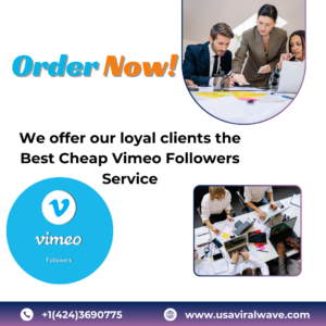 We offer our loyal clients the Best Cheap Vimeo Followers Service