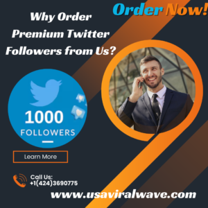 Why Order Premium Twitter Followers from Us