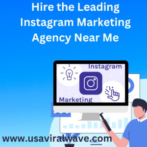 Blue and White Illustrative Digital Marketing Instragram Post